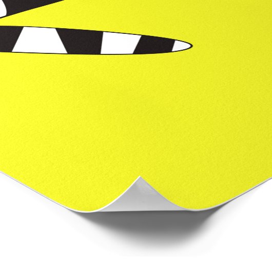 Cute Zebra cartoon naadloze patroonachtergrond zal Poster (Hoek)