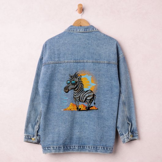 Cute Zebra Denim Jacket (Hangar)