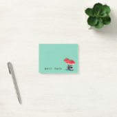 Cute Zebra die onder een paraplu ligt Post-it® Notes (Kantoor)