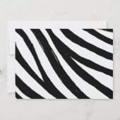 Cute Zebra Dusty Blue Boy Baby shower Invitation (Dos)