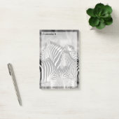 Cute Zebra Herd Natuur Safari Black White Post-it® Notes (Kantoor)