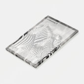 Cute Zebra Herd Natuur Safari Black White Post-it® Notes (Schuin)