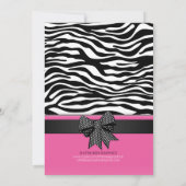 Cute Zebra Invitation Baby shower (Dos)