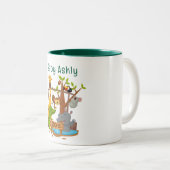 Cute Zebra Personalized kids name Coffee Mug (Devant droit)