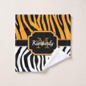 Cute Zebra Print Bad Handdoek (Wasdoekje)