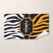Cute Zebra Print Bad Handdoek (Handdoek)