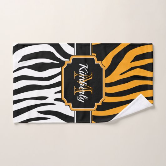 Cute Zebra Print Bad Handdoek (Handdoek)