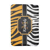 Cute Zebra Print Badmat (Voorkant Verticaal)
