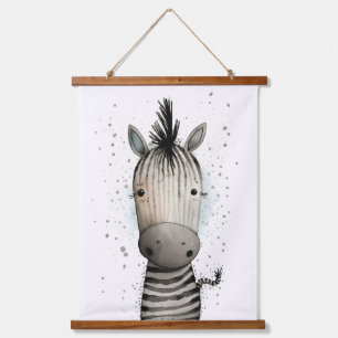 Cute Zebra print Hangend Wandkleed