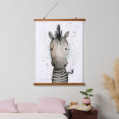Cute Zebra print Hangend Wandkleed (Slaapkamer)