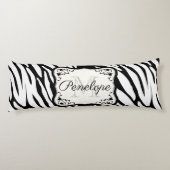 Cute Zebra Print Lichaamskussen (Achterkant)