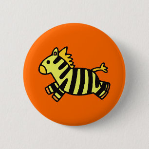 Cute Zebra Ronde Button 5,7 Cm