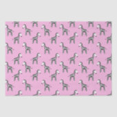 Cute zebra roze tissuepapier (Voorkant)