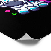 Cute Zebra Sticker Poster (Hoek)