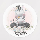 Cute Zebras Labels (Design 1)