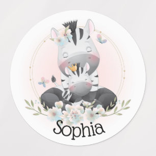 Cute Zebras Labels
