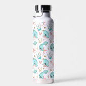 Cute Zee Animals Cool Pattern Waterfles (Rechts)