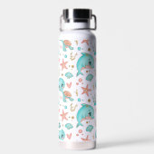 Cute Zee Animals Cool Pattern Waterfles (Achterkant)