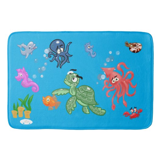 Cute Zee Creaters Bath Mat (Voorkant)