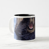 Cute Zee Otter | Alaska, Verenigde Staten Tweekleurige Koffiemok (Voorkant links)