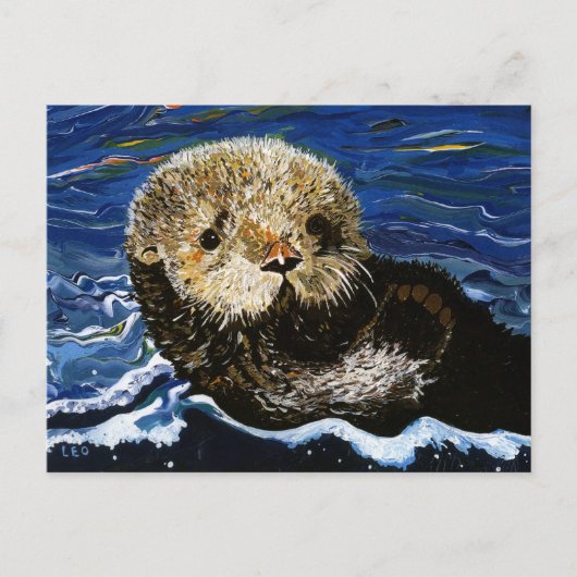 Cute Zee Otter Briefkaart (Voorkant)
