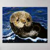 Cute Zee Otter Poster (Voorkant)