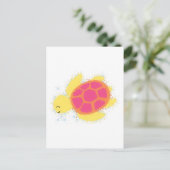 Cute Zee Turtle Briefkaart (Staand voorkant)