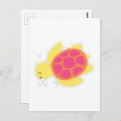Cute Zee Turtle Briefkaart (Voorkant / Achterkant)