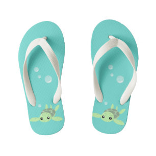 Cute Zee Turtle Flops, Kinder Kinder Teenslippers