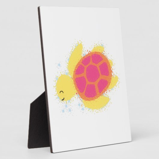 Cute Zee Turtle Fotoplaat (Zijkant)