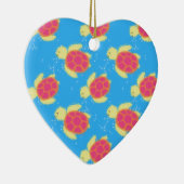 Cute Zee Turtle Pattern Keramisch Ornament (Rechts)