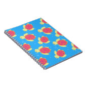 Cute Zee Turtle Pattern Notitieboek (Rechterzijde)