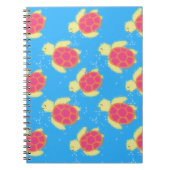 Cute Zee Turtle Pattern Notitieboek (Voorkant)