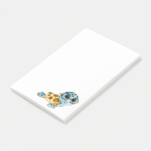 Cute Zee Turtle Post-it Notes (Schuin)