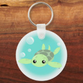 Cute Zee Turtle Sleutelhanger (Voorkant)