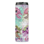 Cute Zee Turtle Thermosbeker (Achterkant)