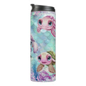 Cute Zee Turtle Thermosbeker (Geroteerd rechts)