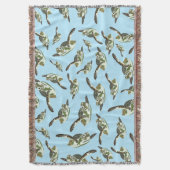 Cute Zee Turtles Patroon Deken (Voorkant Verticaal)