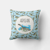 Cute Zee Turtles Patroon Kussen (Achterkant)