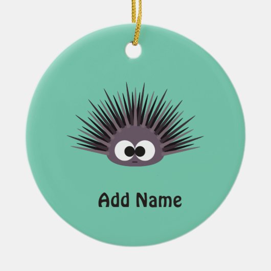 Cute zee Urchin Keramisch Ornament (Voorkant)