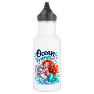 Cute Zeemeermin Oceaangenoten Dolfijn Koffiemok Waterfles
