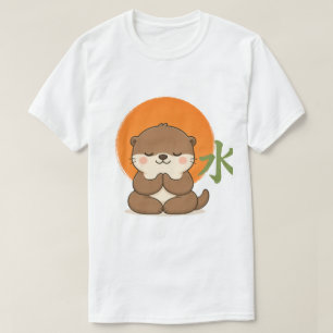 Cute Zen Otter – Kawaii Mediterende Otter JaT-Shir T-shirt