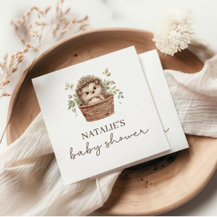 Cute Zoete Kleine Egel Baby Shower Servet