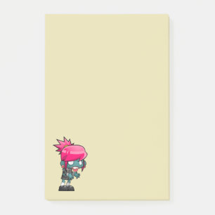 Cute Zombie Girl Illustratie Post-it® Notes