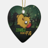 Cute Zombie Guinea Pig Keramisch Ornament (Links)