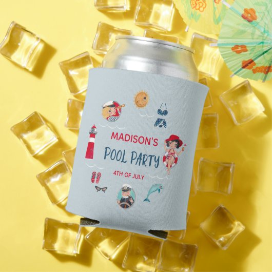 Cute zomerpoel blikjeskoeler (Insitu Zomer)