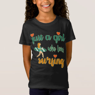 Cute zomers citaat Gewoon een meisje dat graag op T-shirt