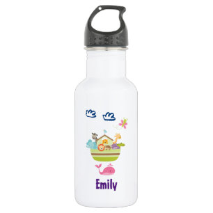 Cute Zoo Animal Ark Personalized Waterfles
