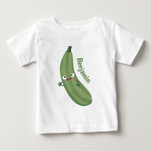 Cute zucchini happy cartoon illustratie