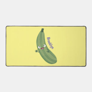 Cute zucchini happy cartoon illustratie bureaumat